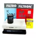  Filtr kabinowy - przeciwpyłkowy: Zestaw filtrów Filtron OP575 AP104/7 K1175