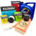  Filtr paliwa: ZESTAW FILTRÓW OLEJ 5W30 5L RENAULT CLIO IV 1.5DCI