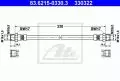  Przewody hamulcowe: Przewód hamulcowy elastyczny ATE 83.6215-0330.3