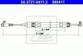  Linki i cięgna: Linka hamulca ręcznego przód 2496mm ATE 24.3727-0411.2