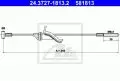  Linki i cięgna: Linka hamulca ręcznego przód 345mm ATE 24.3727-1813.2