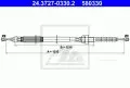  Linki i cięgna: Linka hamulca ręcznego przód lewy 1313mm ATE 24.3727-0330.2