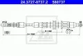  Linki i cięgna: Linka hamulca ręcznego tył lewy 1241mm ATE 24.3727-0737.2