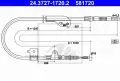  Linki i cięgna: Linka hamulca ręcznego tył lewy 1635mm ATE 24.3727-1720.2
