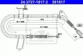  Linki i cięgna: Linka hamulca ręcznego tył lewy 1653mm ATE 24.3727-1817.2