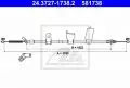  Linki i cięgna: Linka hamulca ręcznego tył lewy 1703mm/1523mm ATE 24.3727-1738.2