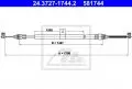  Linki i cięgna: Linka hamulca ręcznego tył lewy 1706mm/1487mm ATE 24.3727-1744.2