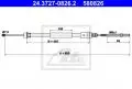  Linki i cięgna: Linka hamulca ręcznego tył lewy 695mm ATE 24.3727-0826.2