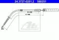  Linki i cięgna: Linka hamulca ręcznego tył lewy 846mm/626mm ATE 24.3727-0251.2