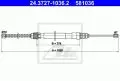  Linki i cięgna: Linka hamulca ręcznego tył lewy/prawy 1020mm ATE 24.3727-1036.2