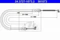  Linki i cięgna: Linka hamulca ręcznego tył lewy/prawy 1680mm ATE 24.3727-1073.2