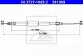  Linki i cięgna: Linka hamulca ręcznego tył lewy/prawy 2080mm ATE 24.3727-1069.2