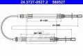  Linki i cięgna: Linka hamulca ręcznego tył lewy/prawy 2566mm ATE 24.3727-0527.2