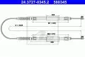  Linki i cięgna: Linka hamulca ręcznego tył lewy/prawy 3045mm ATE 24.3727-0345.2
