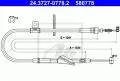  Linki i cięgna: Linka hamulca ręcznego tył prawy 1530mm ATE 24.3727-0778.2