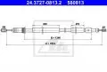  Linki i cięgna: Linka hamulca ręcznego tył prawy 1614mm ATE 24.3727-0813.2