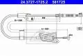  Linki i cięgna: Linka hamulca ręcznego tył prawy 1661mm ATE 24.3727-1725.2