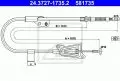  Linki i cięgna: Linka hamulca ręcznego tył prawy 1670mm ATE 24.3727-1735.2
