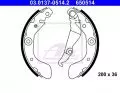Szczęki hamulcowe: Szczęki hamulcowe komplet tył ATE 03.0137-0514.2