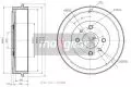 Hamulce bębnowe: Bęben hamulcowy tył Maxgear 19-1064
