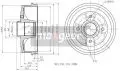  Hamulce bębnowe: Bęben hamulcowy tył bez łożyska Maxgear 19-1030