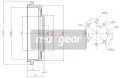 Hamulce bębnowe: Bęben hamulcowy tył Maxgear 19-1361