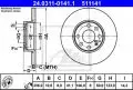  Tarcze hamulcowe: Tarcza hamulcowa ATE Power Disc przód 24.0311-0141.1
