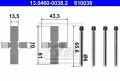  Części montażowe: Zestaw montażowy klocka hamulcowego przód ATE 13.0460-0038.2