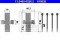  Części montażowe: Zestaw montażowy klocka hamulcowego przód ATE 13.0460-0026.2