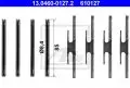  Części montażowe: Zestaw montażowy klocka hamulcowego przód ATE 13.0460-0127.2
