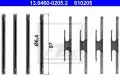  Części montażowe: Zestaw montażowy klocka hamulcowego przód ATE 13.0460-0205.2