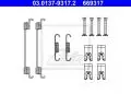  Hamulce bębnowe: Zestaw montażowy szczęk hamulcowych ATE 03.0137-9317.2