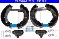  Hamulce bębnowe: Zestaw montażowy szczęk hamulcowych ATE 03.0520-1125.3