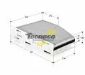 Filtr kabinowy węglowy Tecneco CK9922C, fot. 