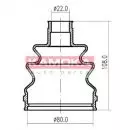 Osłona przegubu: Osłona gumowa przegubu A:23/B:82/W:104 Kamoka 1146952