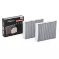  Filtr kabinowy - przeciwpyłkowy: Filtr kabinowy węglowy kpl 2szt Kamoka F508401