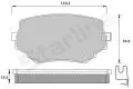 Hamulce tarczowe: Klocki hamulcowe Starline BD S397