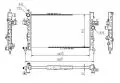 Chłodnice wody: Chłodnica silnika Hart 607 840