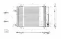  Chłodnica klimatyzacji (skraplacz): Chłodnica klimatyzacji Hart 612 408