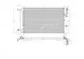 Chłodnice klimatyzacji - skraplacze: Chłodnica klimatyzacji Hart 607 432