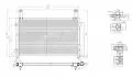 Chłodnice klimatyzacji - skraplacze: Chłodnica klimatyzacji Hart 607 810