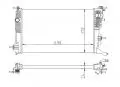 Układ chłodzenia silnika: Chłodnica silnika Hart 611 192