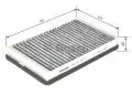 Filtr kabinowy - przeciwpyłkowy: Filtr kabinowy z węglem aktywnym Bosch 1987431452