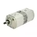  Hydrauliczna pompa układu kierowniczego: Hydrauliczna pompa zębata (podwójna, 16+14 cm3/obr, kierunek L, wałek 9z, B 17x14) Bosch 510665381