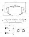 Klocki hamulcowe: Klocki hamulcowe kpl. przód Bosch 986494647