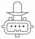Sonda lambda 4 przewody 492mm Bosch 258006990, fot. 