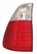 Lampy tylne zespolone: Lampa tył kolor szkła czerwony Depo 444-1929PXUE-CR