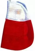  Lampy tylne zespolone: Lampa tył lewa część zewnętrzna, kolor kierunkowskazu biały, kolor szkła czerwony Depo 444-1928L-UE-CR