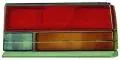  Lampy tylne zespolone: Lampa tył lewa kolor kierunkowskazu pomarańczowy, kolor szkła czerwony Depo 215-1932L-U