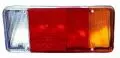  Lampy tylne zespolone: Lampa tył prawa na żarówki, odblask, gniazda 10 pin + 3 pin Depo 663-1904R-LD-WE